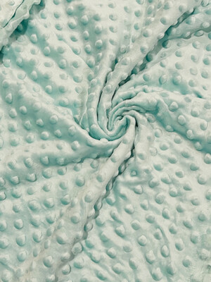 Light Aquamarine | Premium Minky Dot Fabric | 150cm Wide