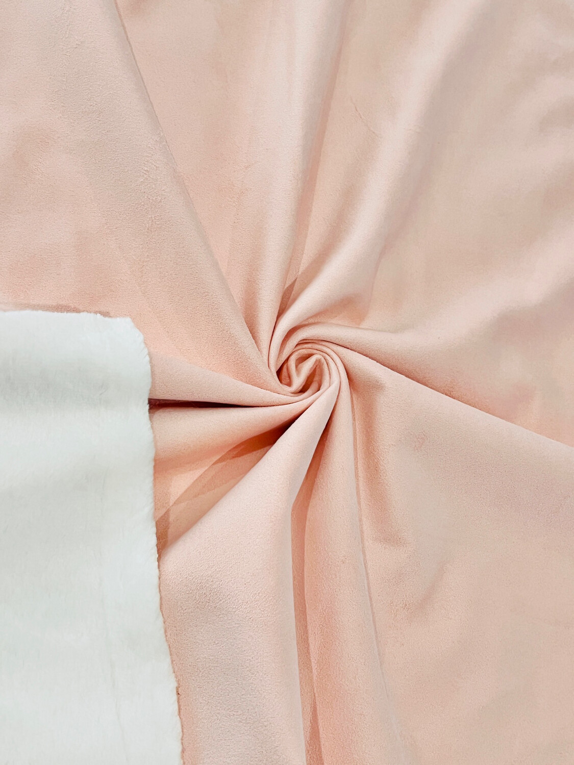 Pink, White | Faux Suede Fur | 155cm Wide