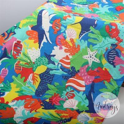 Under the Sea | Cotton Jersey, 200gsm | 175cm Wide