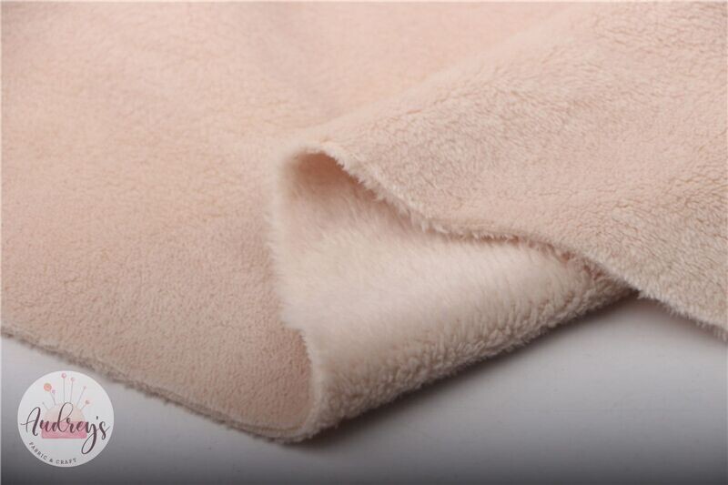 Light Tan | Double-Sided Coral Fleece Cuddle Plush Fleece | 166cm Wide