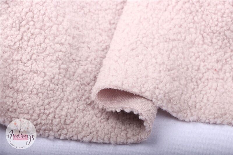 Beige | Teddy Fleece Plush Fleece | 160cm Wide