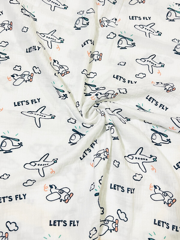 Let&#39;s Fly | Double Gauze Muslin | 147cm wide