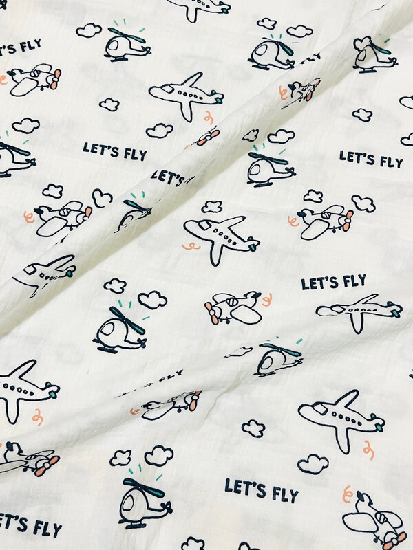 Let's Fly | Double Gauze Muslin | 147cm wide