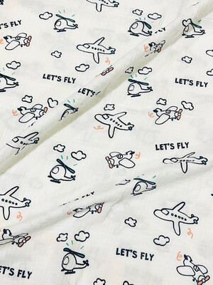 Let's Fly | Double Gauze Muslin | 147cm wide