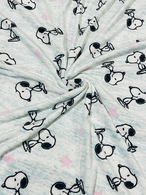 Snoopy | Licensed Stretch Minky Plush Knit | 175cm Wide