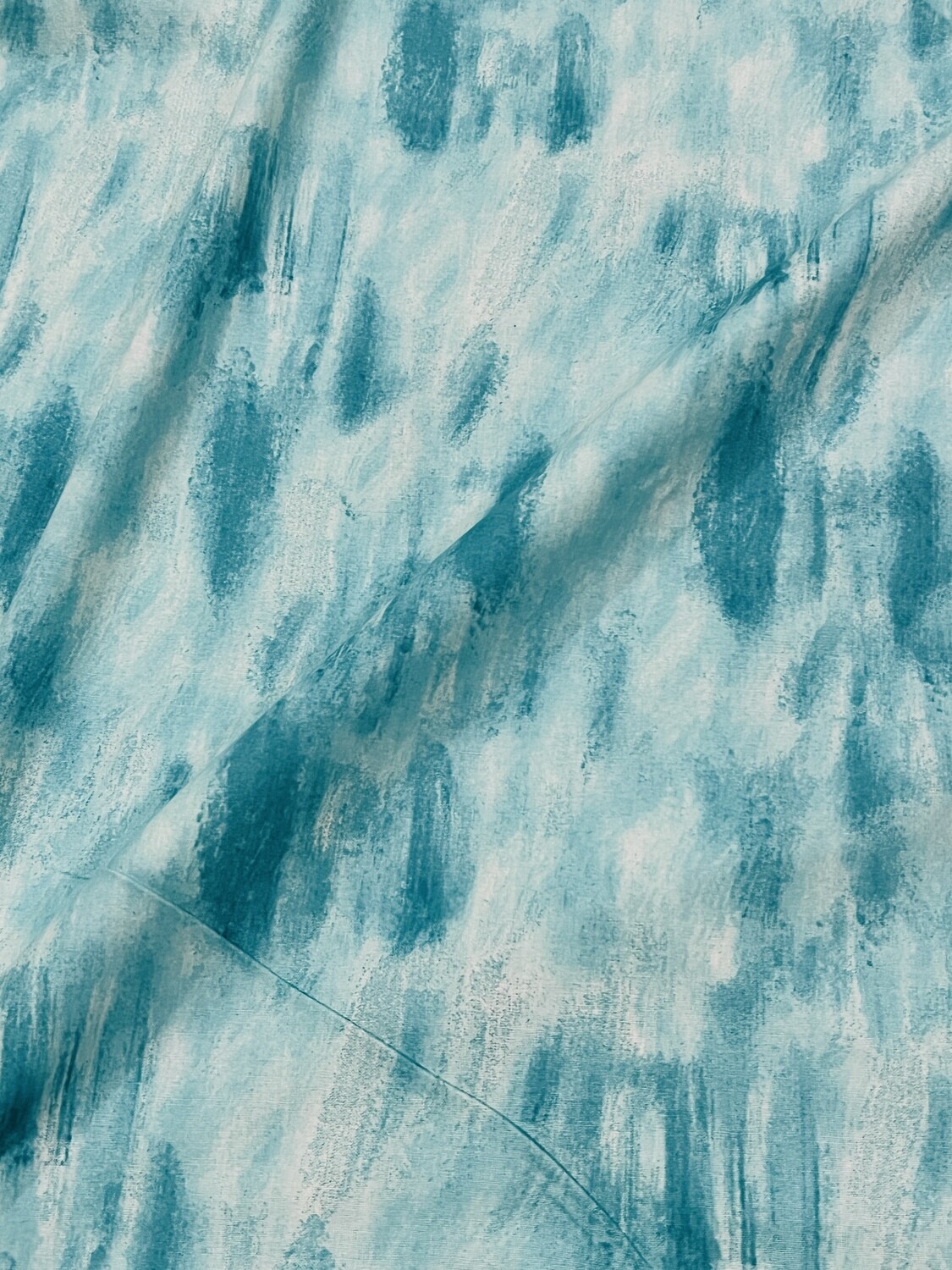 Paintstrokes, Teal | Extra-Wide Quilt Backing Quilting Cotton | 270cm wide
