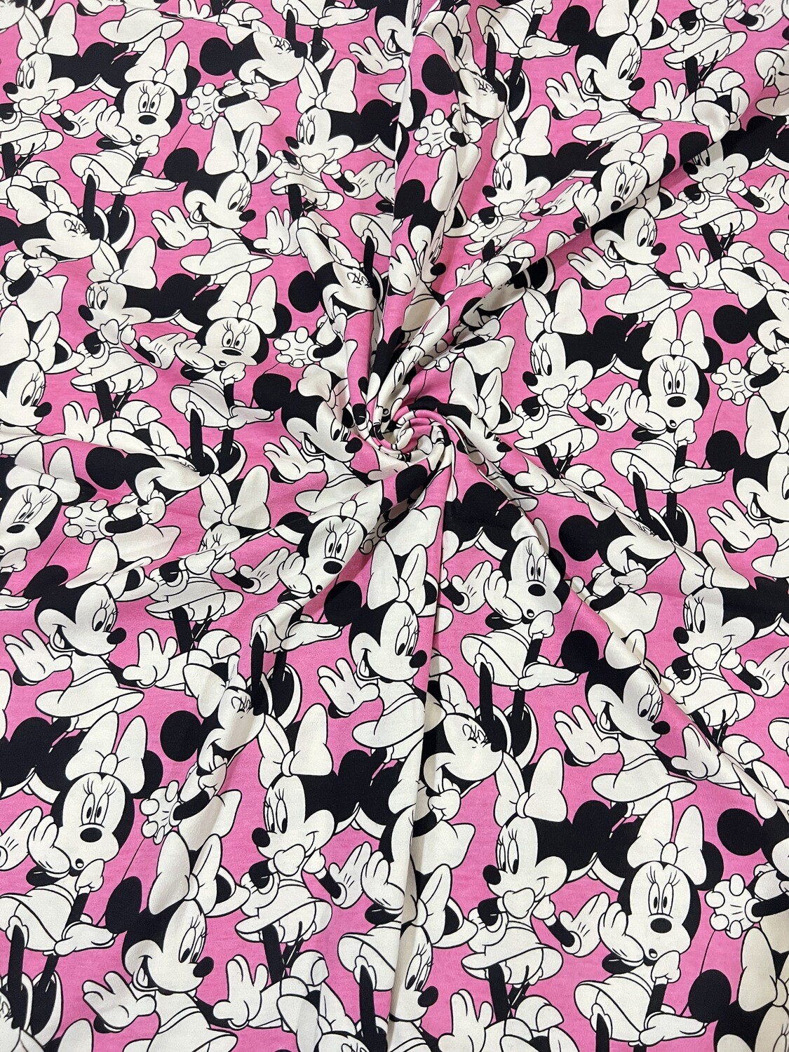 Minnie Allover | Licensed Cotton Jersey, 200gsm | 165cm Wide