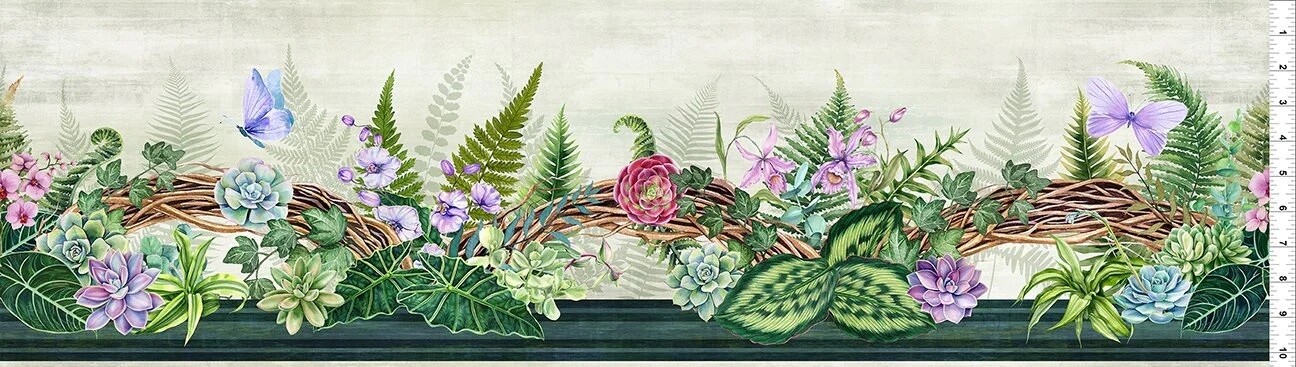 Botanical | Border-Print Quilting Cotton | 112cm wide