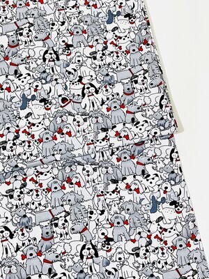 Pups Allover | Quilting Cotton | 112cm wide