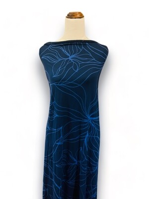 Carmel Blue | Modal Rayon Spandex | 150cm Wide