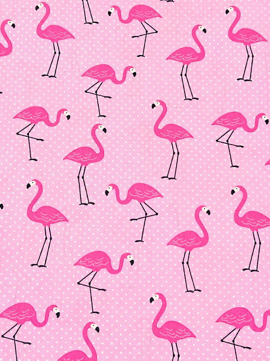 Flamingo on Polka | Quilting Cotton | 112cm wide