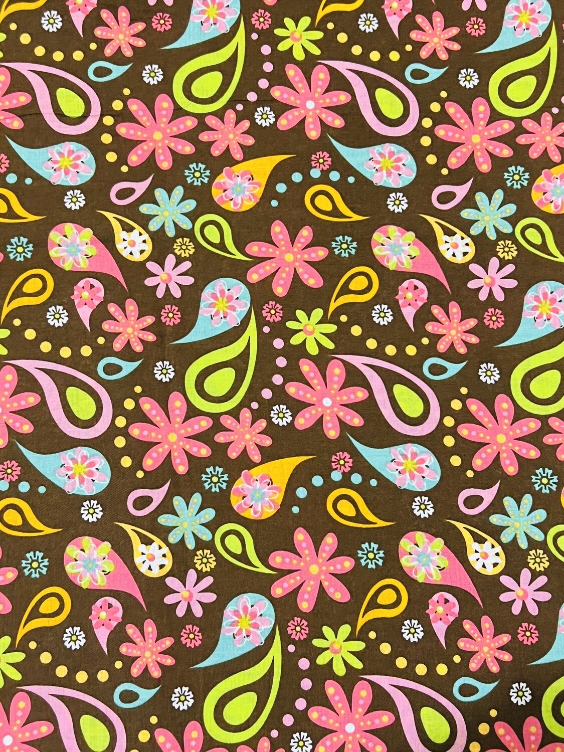 Floral Paisley | Quilting Cotton | 112cm wide - 1.35m Piece