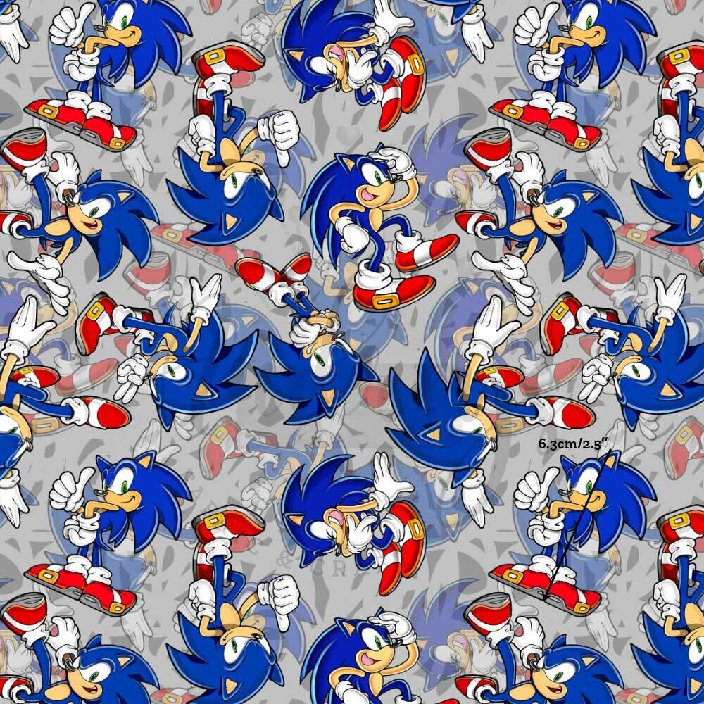 Sonic Toss | Digital Print Custom Cotton Woven | 145cm wide