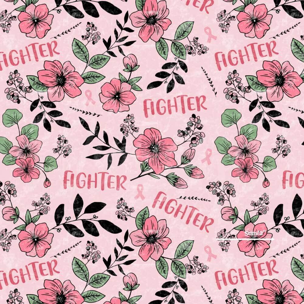 Fighter, Pink | Digital-Print Cotton Woven | 145cm wide