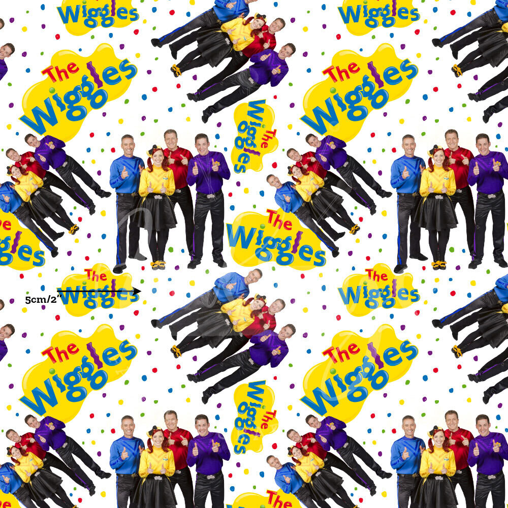 Wiggles | Digital-Print Cotton Lycra 240gsm | 150cm wide - 0.5m Piece