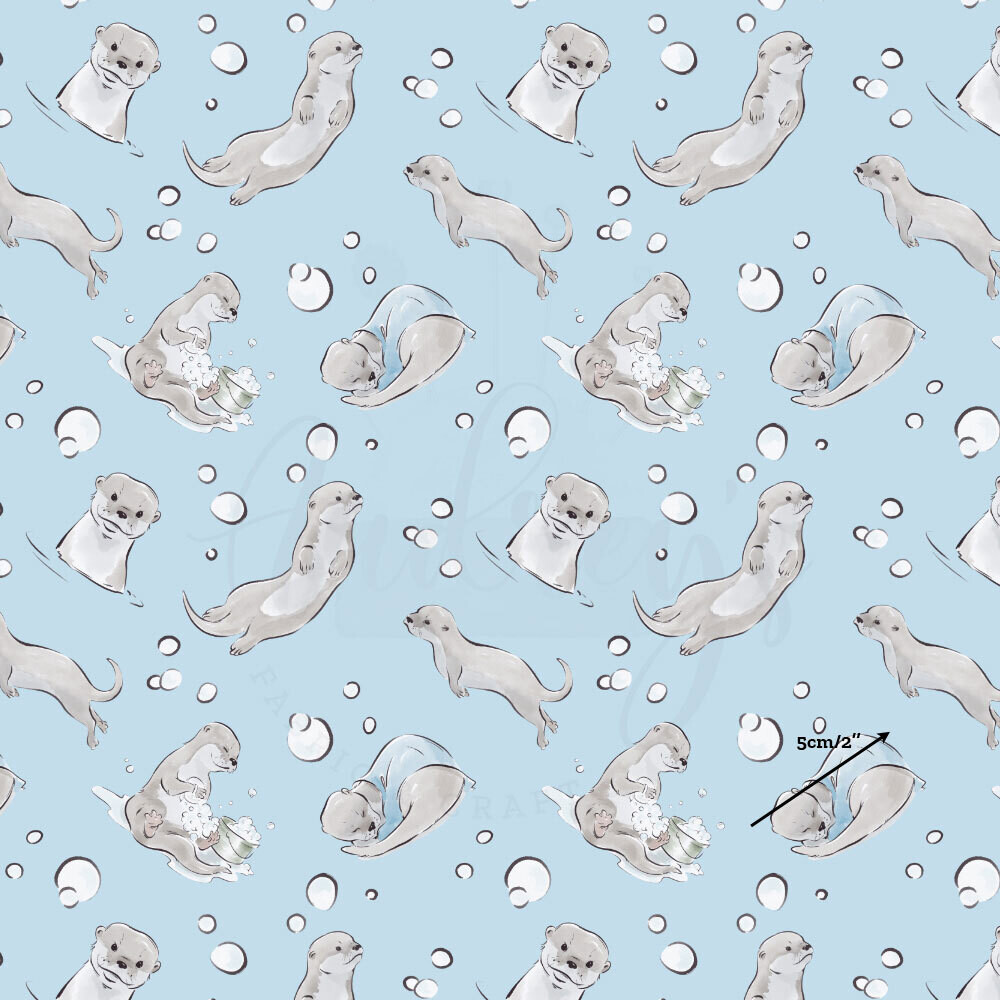 Otters | Digital-Print Custom PUL Waterproof Fabric | 150cm wide