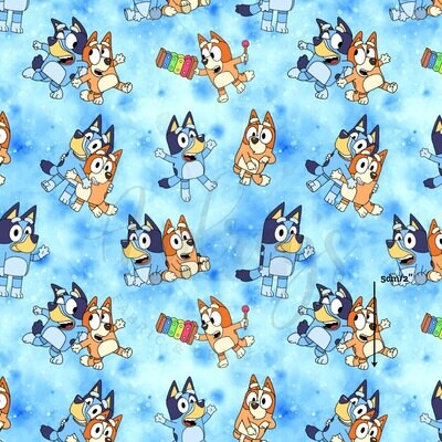 Bluey, Play | PUL Waterproof Fabric | 150cm wide