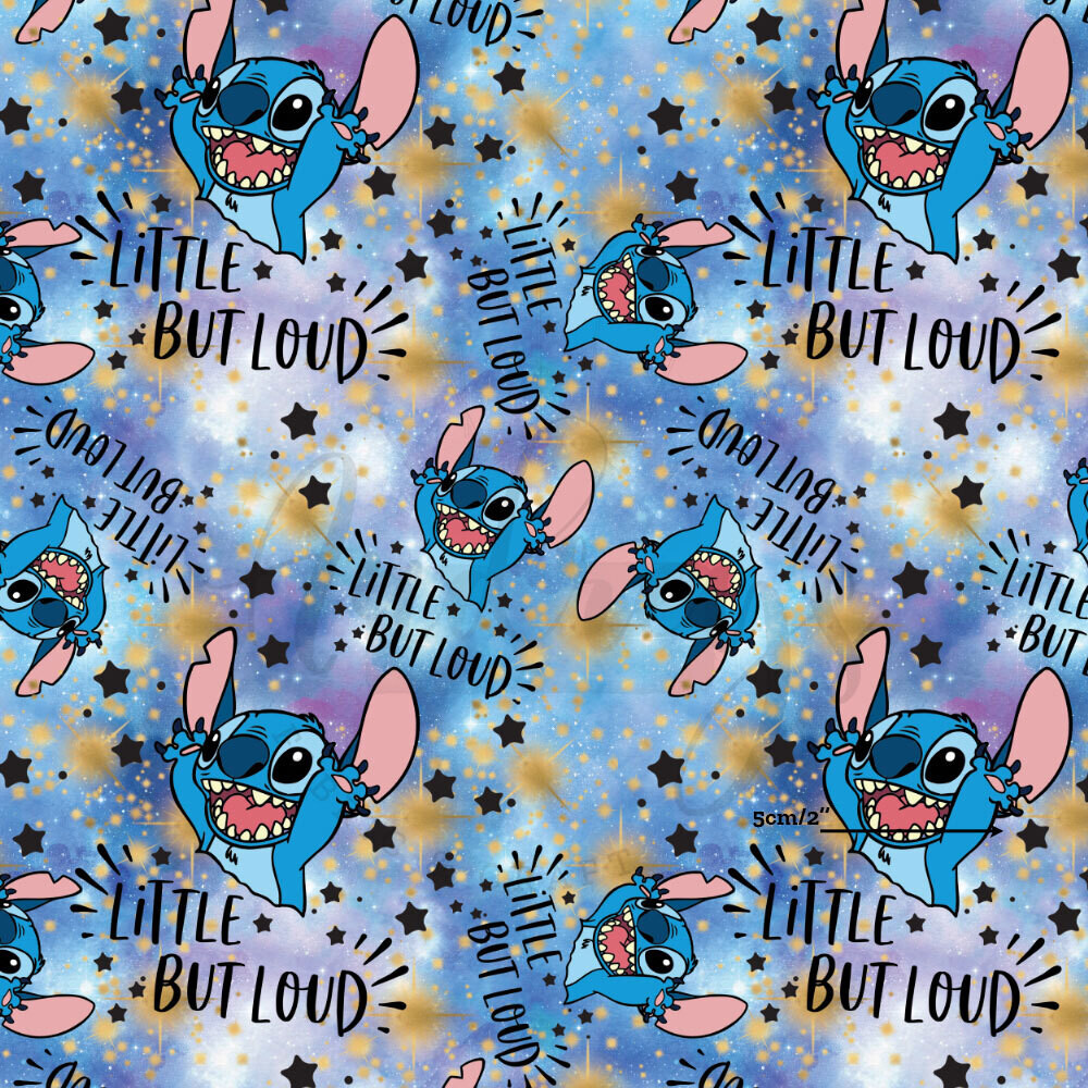 Stitch, Little But Loud! | PUL Waterproof Fabric | 150cm wide