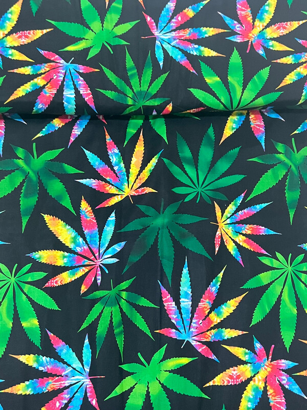 Rainbow Leaves | Quilting Cotton | 112cm wide