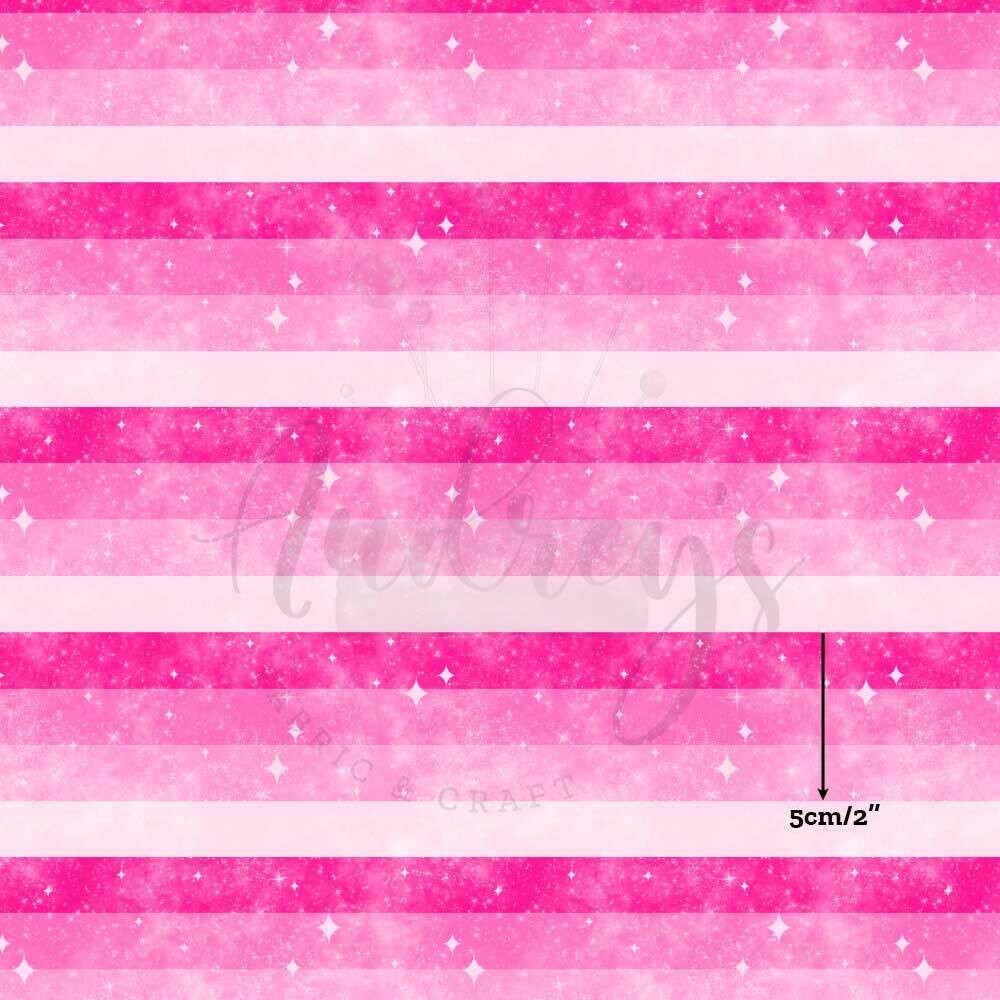 Hot Pink Twinkle | Digital-Print Cotton Lycra 240gsm | 150cm wide
