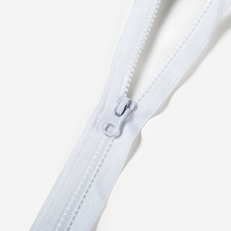 White | Zipper Sliders | Fits #5 Plastic Chunky Zippers