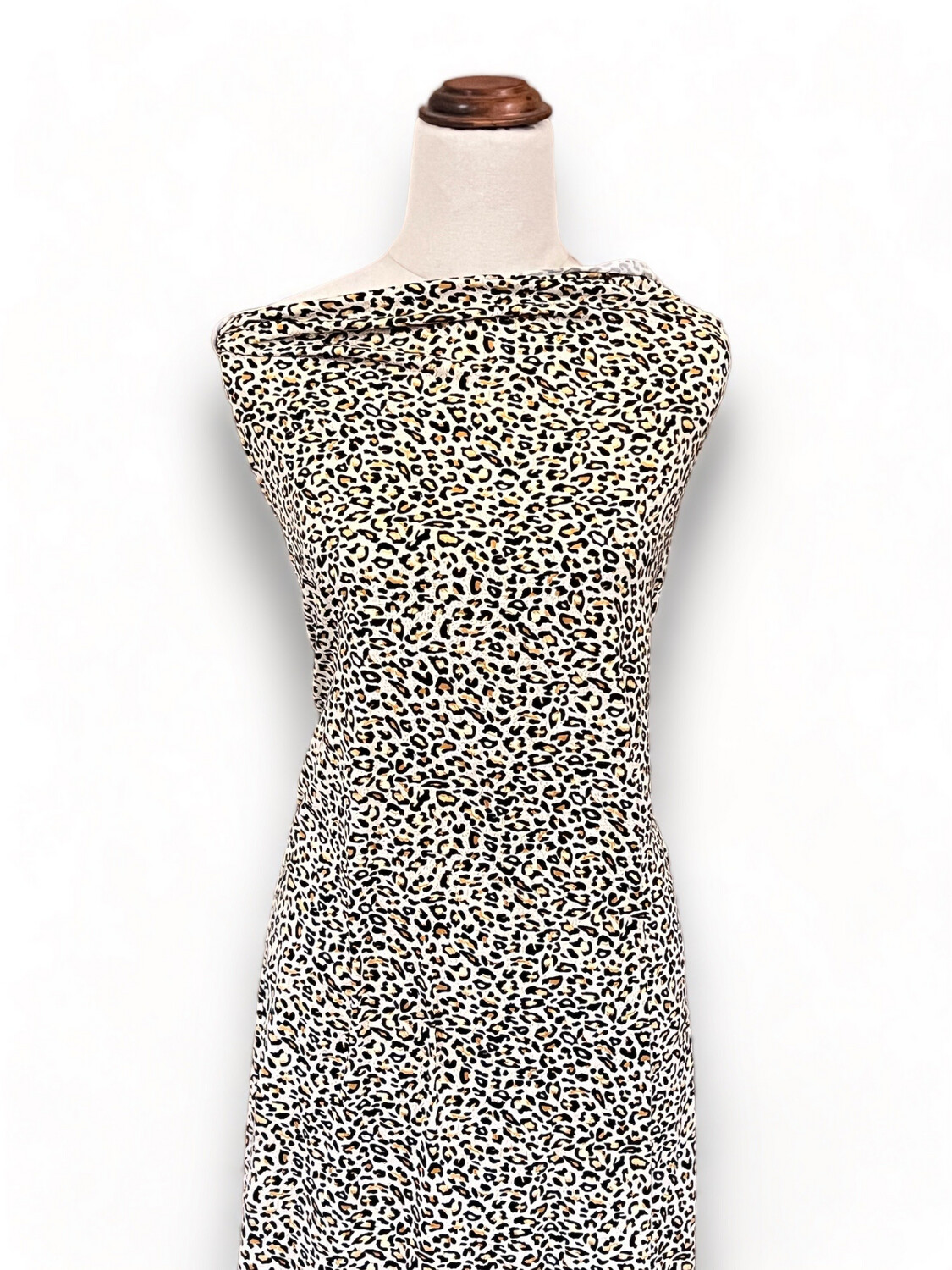 Classic Leopard | Double Brushed Poly Jersey, 180gsm | 180cm Wide