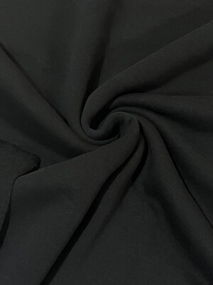 Black | Tracksuiting/Sweatshirt French Terry Fleece | 165cm Wide