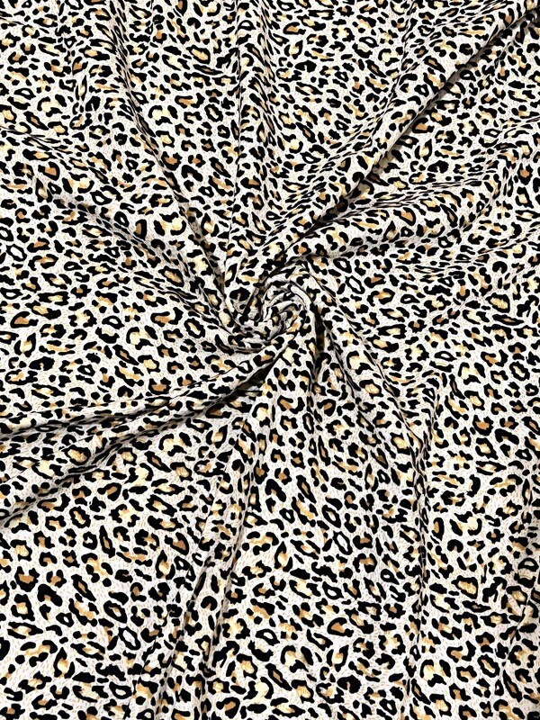 Classic Leopard | Double Brushed Poly Jersey, 180gsm | 180cm Wide