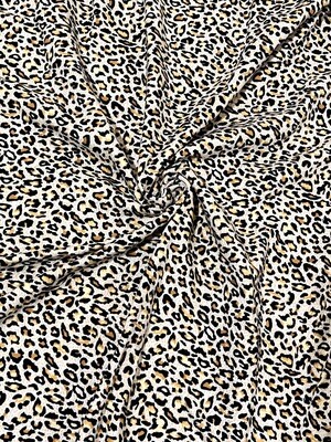 Classic Leopard | Double Brushed Poly Jersey, 180gsm | 180cm Wide