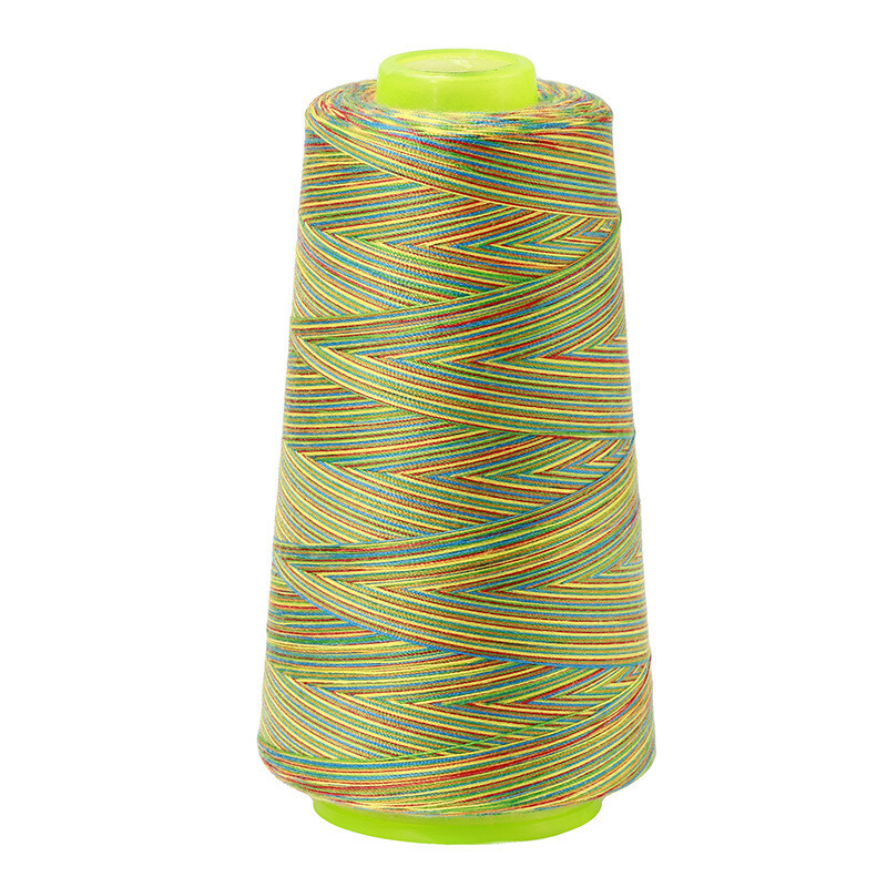 060428 | Rainbow Multicoloured All-Purpose Sewing &amp; Overlocking Thread | 3000y Spool