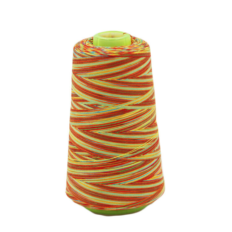 050922 | Rainbow Multicoloured All-Purpose Sewing &amp; Overlocking Thread | 3000y Spool