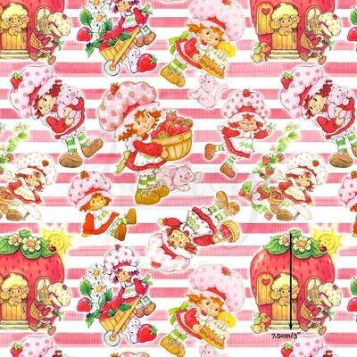 Strawberry Shortcake | Digital-Print Cotton Woven | 145cm wide
