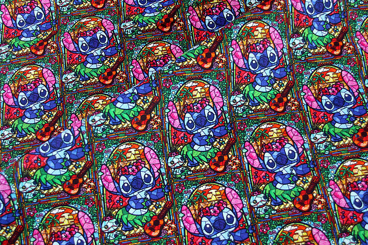 Stitch, Stained Glass | Extra-Wide Custom Quilting Cotton Woven Fabric | 145cm wide