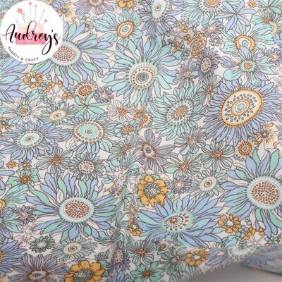 Estelle, Floral | Double Gauze Muslin | 148cm wide