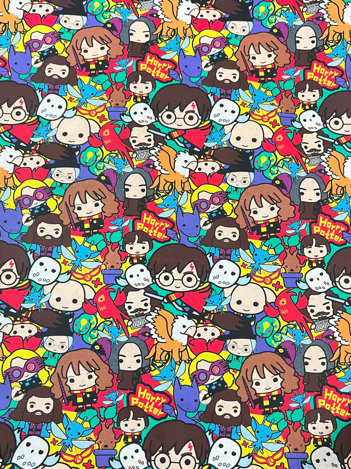 Characters Allover, Harry Potter | Licensed Quilting Cotton | 112cm Wide