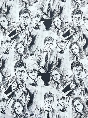 Harry Potter, Sketch | Licensed Quilting Cotton | 112cm Wide