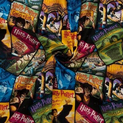 Harry Potter, Book Cover Stackable | Licensed Quilting Cotton | 112cm Wide
