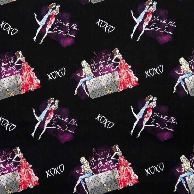 Gossip Girl, XOXO | Licensed Quilting Cotton | 112cm Wide