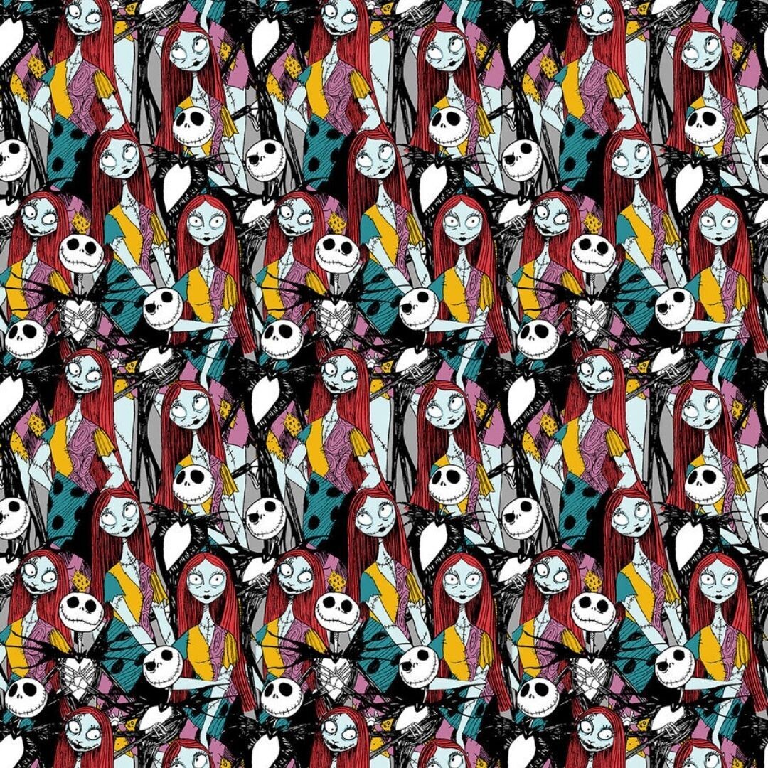 Nightmare Before Christmas Packed | Licensed Quilting Cotton | 112cm wide