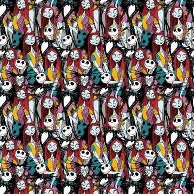 Nightmare Before Christmas Packed | Licensed Quilting Cotton | 112cm wide