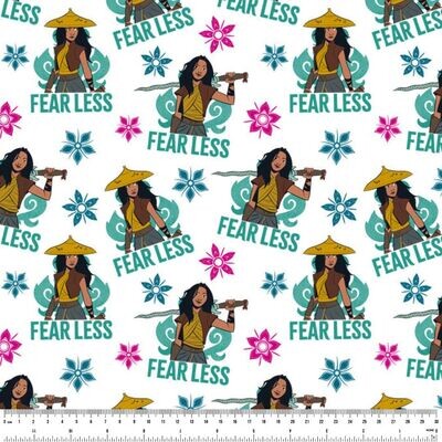 Princess Raya, Fearless | Licensed Quilting Cotton | 112cm Wide