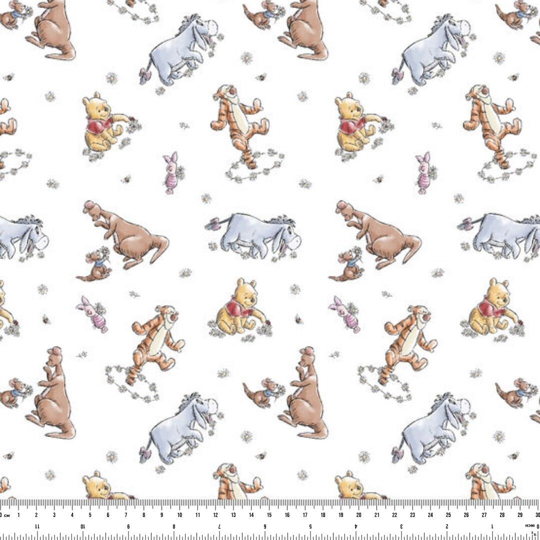 Winnie the Pooh &amp; Friends, Classic | Licensed Quilting Cotton | 112cm Wide