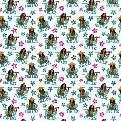 Princess Raya, Fearless | Licensed Quilting Cotton | 112cm Wide