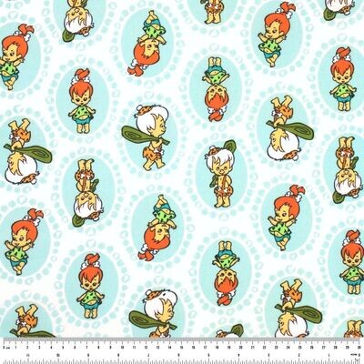 Flintstones Pebbles &amp; Bamm | Licensed Quilting Cotton | 112cm wide