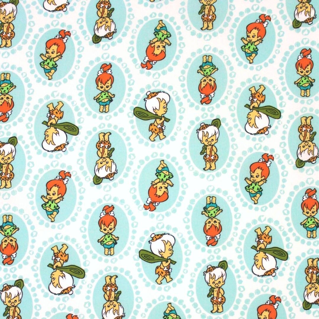 Flintstones Pebbles &amp; Bamm | Licensed Quilting Cotton | 112cm wide