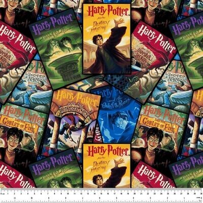 Harry Potter, Book Cover Stackable | Licensed Quilting Cotton | 112cm Wide