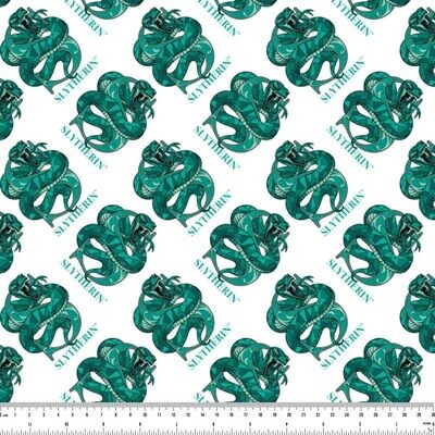Harry Potter, Slytherin | Licensed Quilting Cotton | 112cm Wide