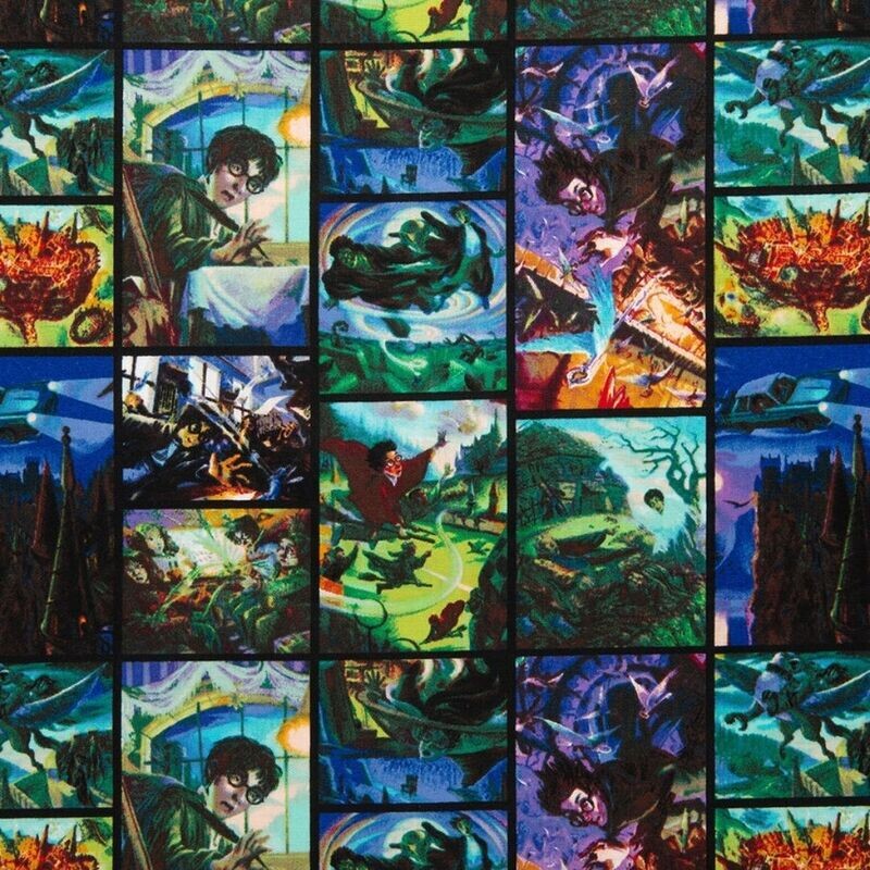 Harry Potter, Scene Frames | Licensed Quilting Cotton | 112cm Wide