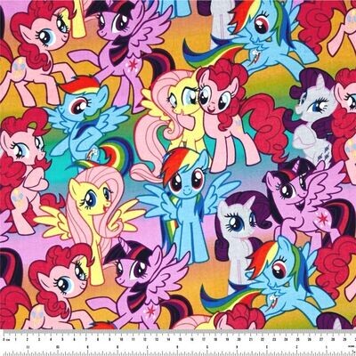 My Little Pony Packed | Licensed Quilting Cotton | 112cm Wide