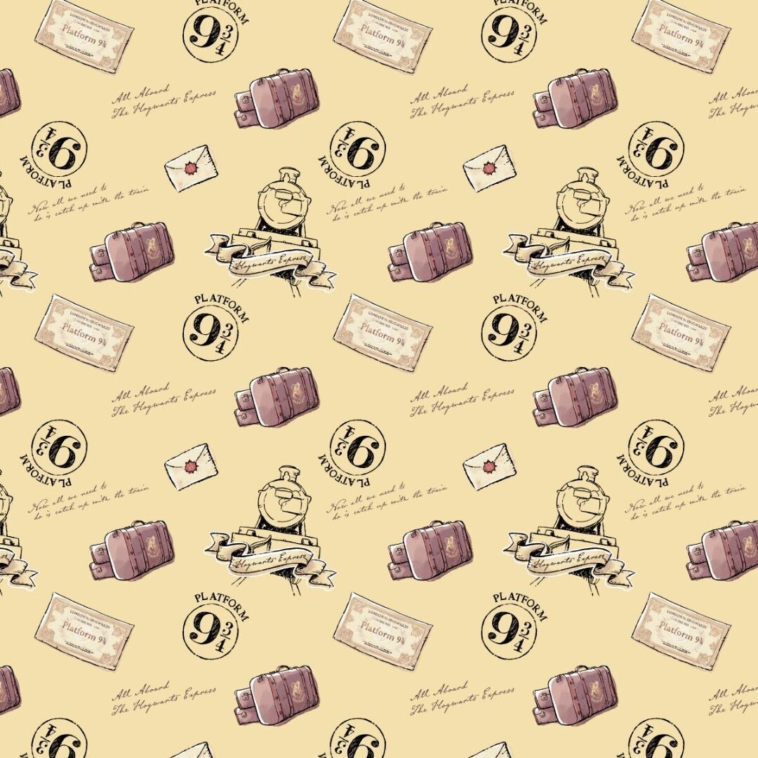 Harry Potter, Hogwarts Express Vintage | Licensed Quilting Cotton | 112cm Wide